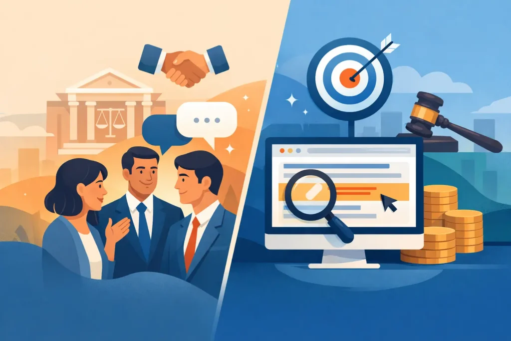 Word of Mouth vs Paid Search for Lawyers